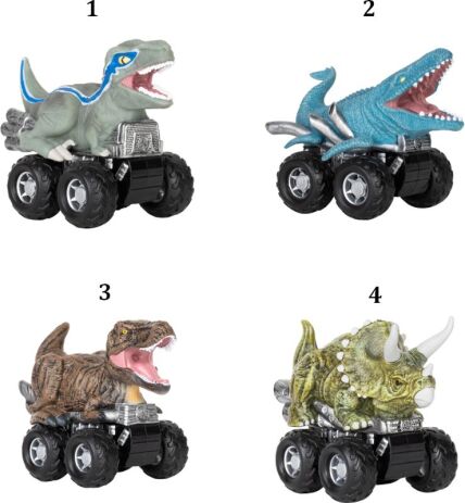 Jurassic World Zoom Riders Clash Edition-4 Σχέδια (TM-JW-ZRC1) (1)
