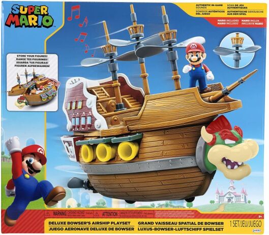 JP Nintendo Φιγούρα 2.5" Super Mario Deluxe Bowser Ship Playset (404294) (1)