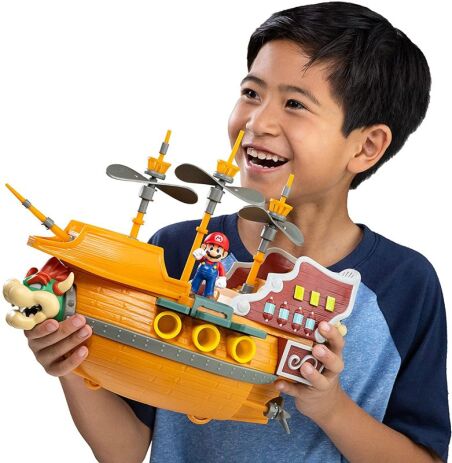JP Nintendo Φιγούρα 2.5" Super Mario Deluxe Bowser Ship Playset (404294) (6)