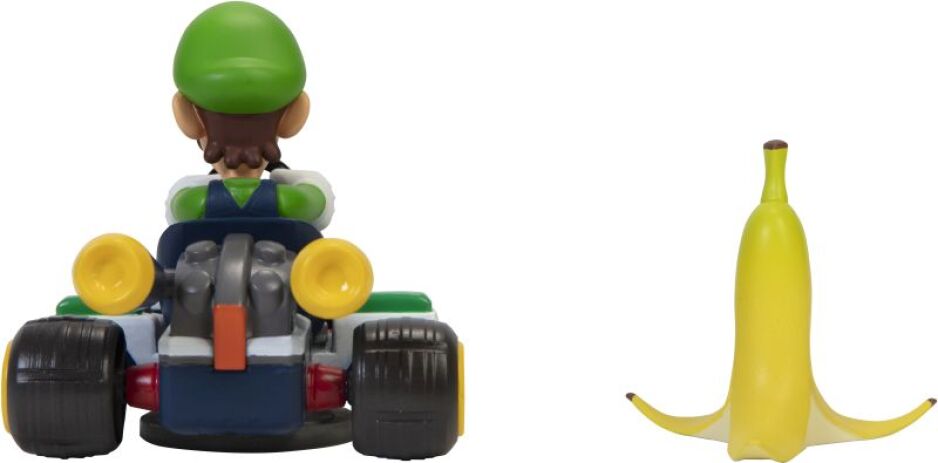 Jakks Pacific Nintendo Φιγούρα 2.5" Super Mario Spin Out Luigikart (408754) (2)