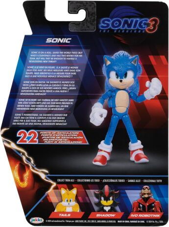 Jakks Pacific Sonic 3 Movie Φιγούρα 5'' Sonic (423974) (3)