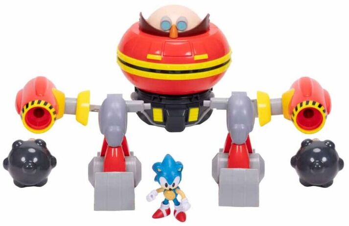 Jakks Pacific Sonic Φιγούρα 2.5'' Egg Hammer Robot Deluxe Playset (428154) (2)