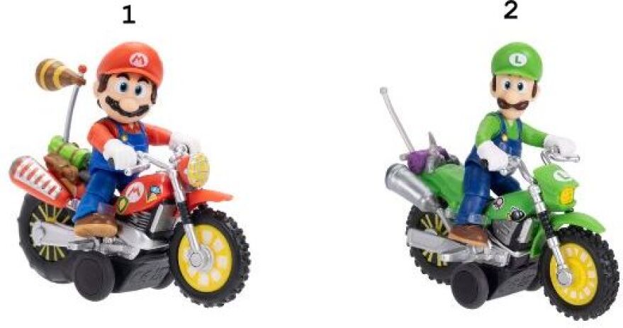 Jakks Pacific Super Mario Galaxy Movie Φιγούρες 2.5'' & Vehicle W.1-2 Σχέδια (432324) (1)