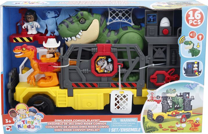 Chap Mei Tiny Kiddom-L&S Σετ Δεινοσαύρων Rider Convoy Playset (533248) (1)