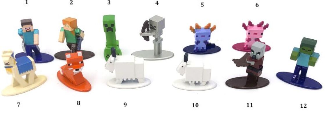 Jada Minecraft Nanofigs Single Pack-12 Σχέδια (253261002) (1)