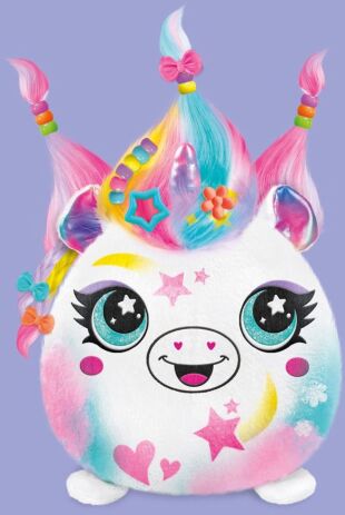 Canal Airbrush Plush Λούτρινο Hair'Iffic Squish Pals-2 Σχέδια (AIR040) (6)