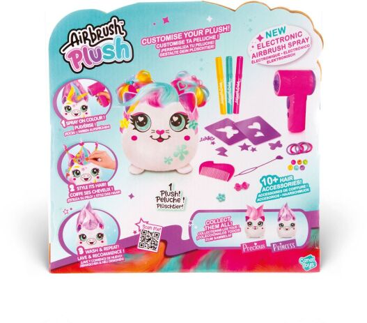Canal Airbrush Plush Λούτρινο Hair'Iffic Squish Pals-2 Σχέδια (AIR040) (7)