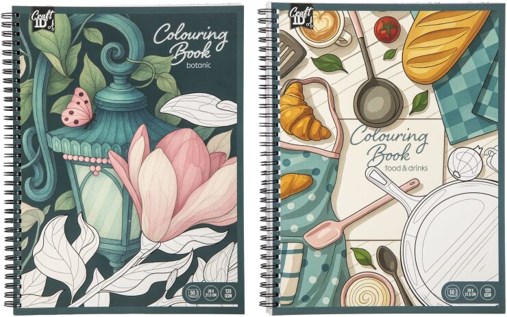 CCG Craftid Μπλοκ Ζωγραφικής 50 Φύλλων Colouring Book-2 Σχέδια-1Τμχ (CR500700) (0)