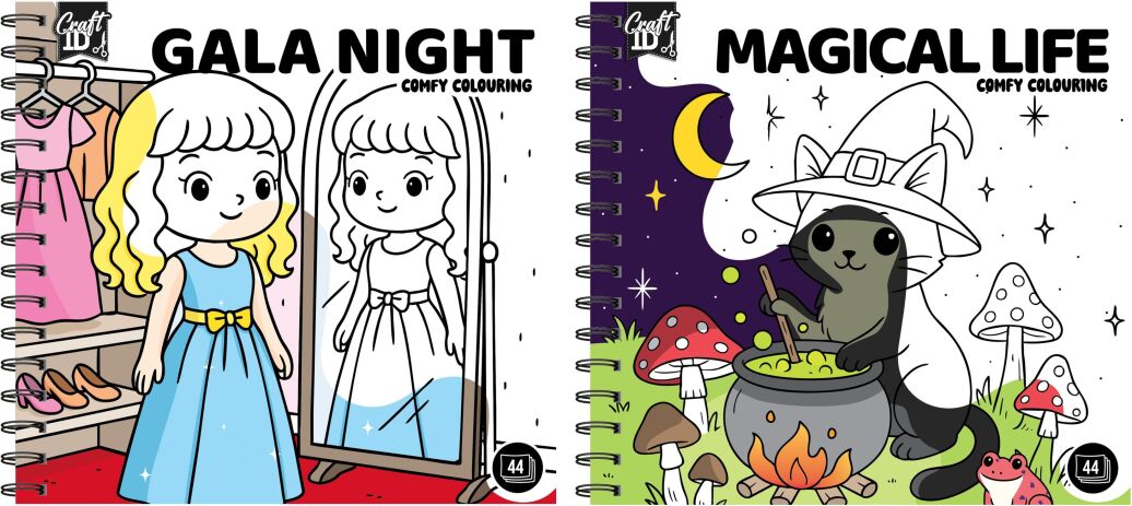 CCG Craftid Μπλοκ Ζωγραφικής 44 Φύλλων Colouring Book-2 Σχέδια-1Τμχ (CR502902) (0)