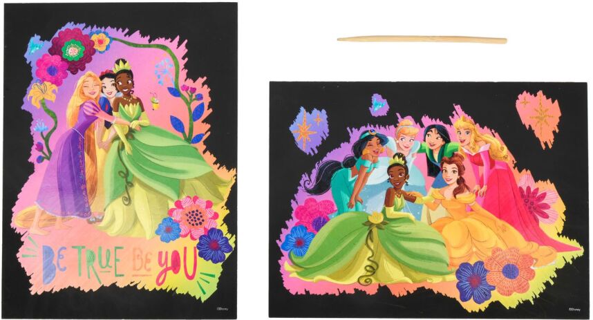 Canenco Disney Princess Scratch Art Αφίσα 26x19,5cm (DP22346) (1)