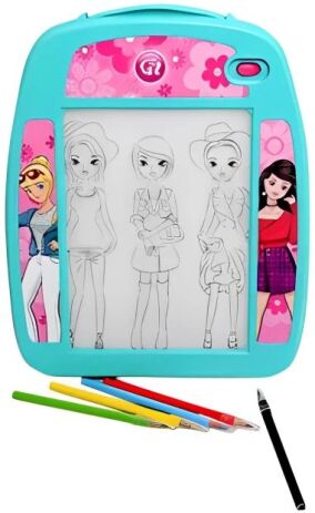 Playgo Σχεδιαστήριο Μόδας Fashionista Light Box B/O 16Τμχ (6037) (1)