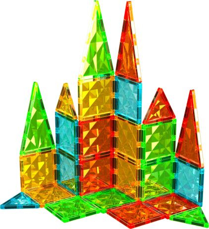 Geomag Magnetic Tiles Gems 60pcs. (PF.224.103.00) (2)