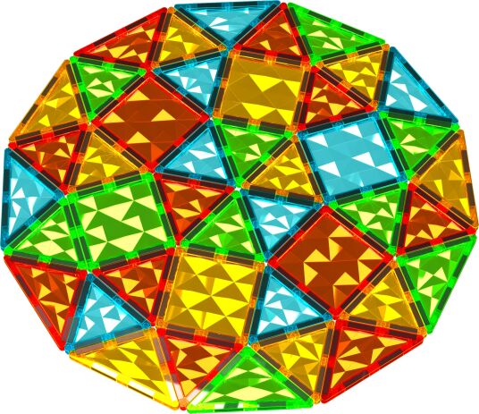 Geomag Magnetic Tiles Gems 100pcs. (PF.224.104.00) (2)