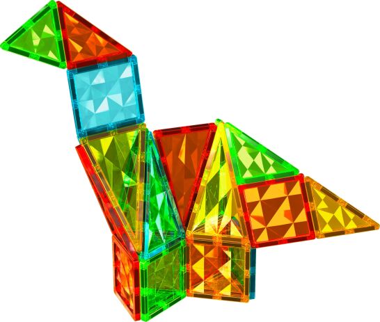 Geomag Magnetic Tiles Gems Rocket 32pcs. (PF.224.105.00) (2)