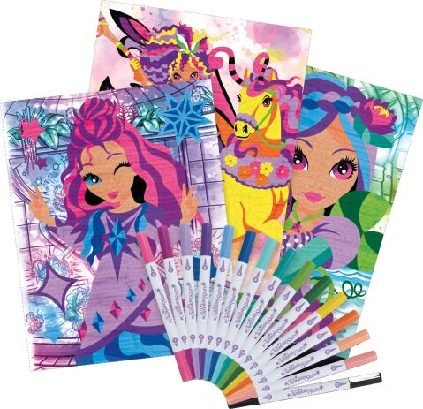 Nebulous Stars Color By Number Book Set-Mystery (11382) (3)