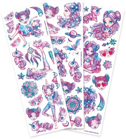 Nebulous Stars Temporary Mini Pad Tattoos-4 Σχέδια (11458) (3)