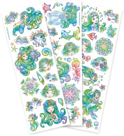 Nebulous Stars Temporary Mini Pad Tattoos-4 Σχέδια (11458) (4)