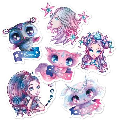 Nebulous Stars Decorative Vinyl Stickers-4 Σχέδια-1Τμχ (11460) (2)