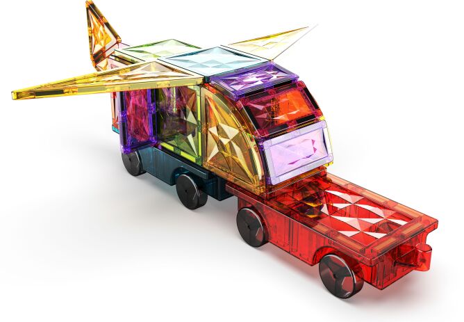 Geomag Magnetic Tiles Gems Vehicles 24pcs. (PF.224.211.00) (3)