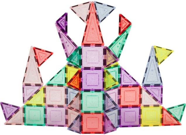 Picasso Tiles Pastel Glitter Building Set 48Τμχ (PTJ48) (2)