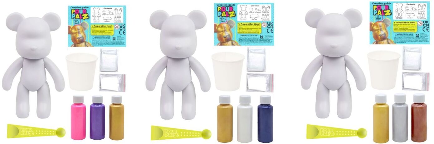 TMI Pour Palz-Αρκουδάκι Metallic W3 40ml-3 Σχέδια (G25016) (4)