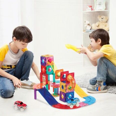 Picasso Tiles Marble Run Racing Track Set 2 In 1 108Τμχ (PTG108) (5)