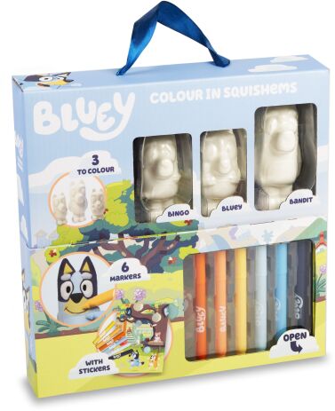 RMS Bluey Σετ Ζωγραφικής Squishy Φιγούρες 3Τμχ (43-0003-A) (1)