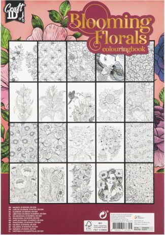 CCG Craftid Μπλοκ Ζωγραφικής 20 Φύλλων Colouring Book-2 Σχέδια-1Τμχ (CR5008/GE) (2)