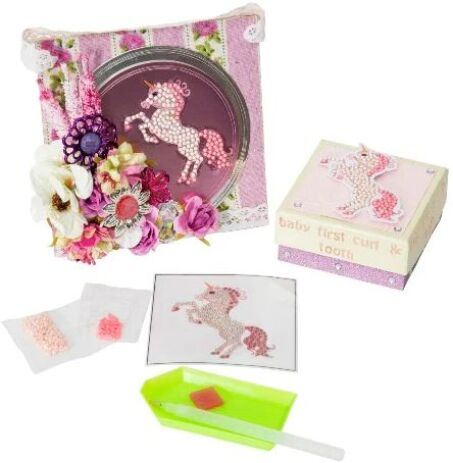 Craft Buddy Crystal Art Motif Faiytale Unicorn 9X9cm (CAMK-16) (1)