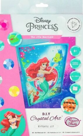Craft Buddy Notebook Crystal Art The Little Mermaid (CANJ-DNY601) (1)