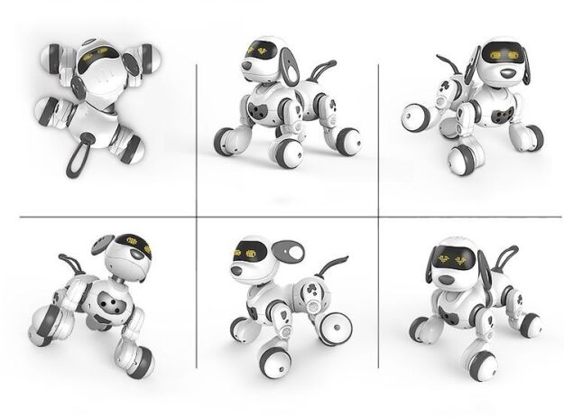 BW Robot Smart Dog B/O With Sound & Light-2 Σχέδια (18011) (4)