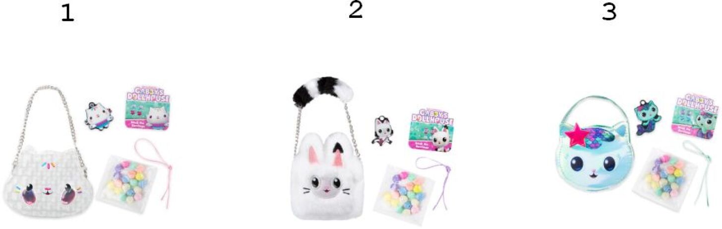 RMS Gabby's Dollhouse Σετ Mini Jewellery Bags-3 Σχέδια (70-0014) (1)