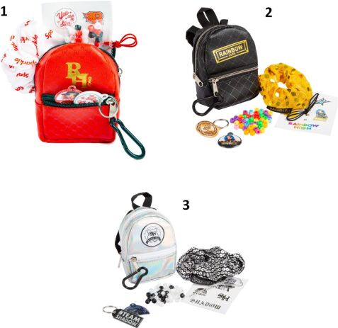 RMS Rainbow High Mini Accessory Backpack-3 Σχέδια (90-0035) (1)