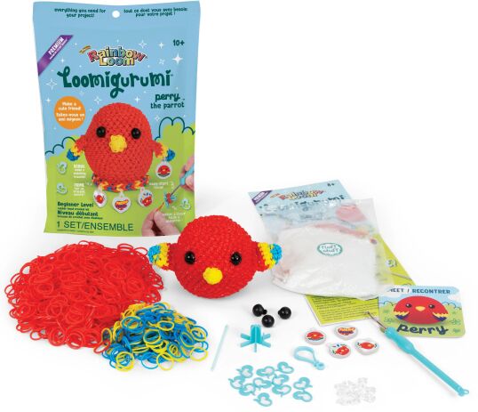 Rainbow Loom Loomigurumi Σετ Παπαγάλος (A0216) (1)