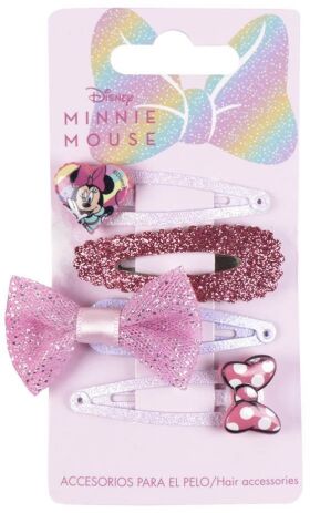 Cerda Minnie Σετ hair Clips 4Τμχ (2500002454) (1)