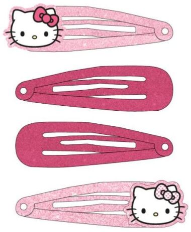 Cerda Hello Kitty Σετ Hair Clips 4Τμχ (2500003219) (1)