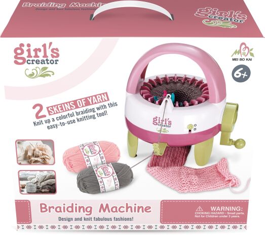 BW Girl's Creator Μηχάνημα Πλεξίματος & Νήμα 2Τμχ. (MBK-288K) (1)