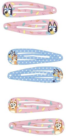 Cerda Bluey Σετ Hair Clips 6Τμχ (2500003442) (1)