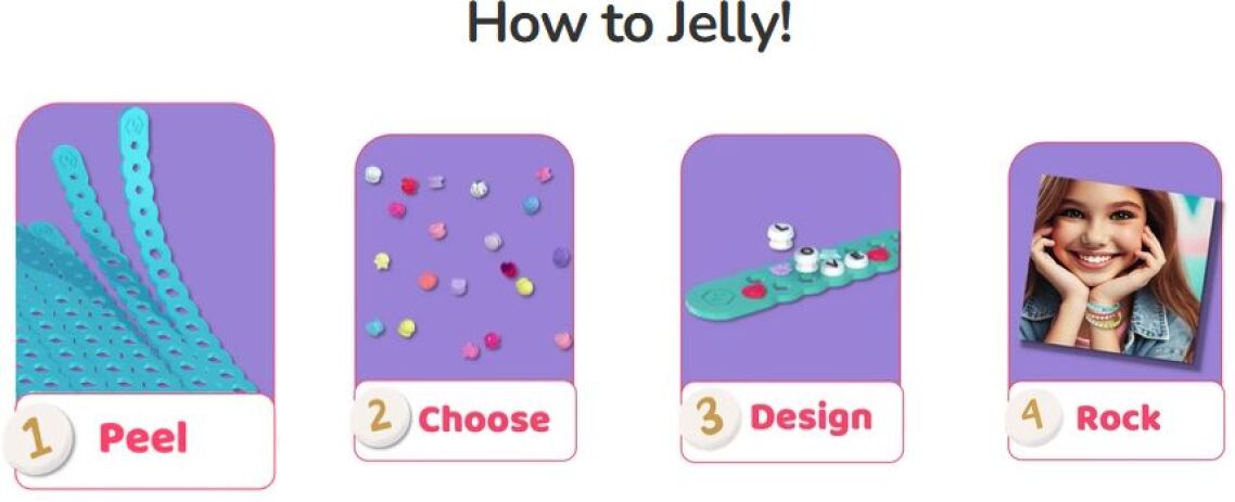 WT Jelly Bands Scented Σετ Χάντρες Κοσμημάτων-2 Σχέδια (WCBUND155-64/65/66) (4)