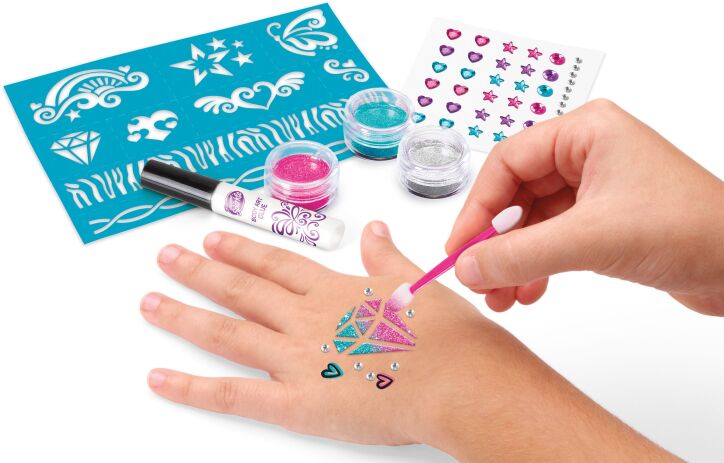 Cra-Z-Art Shimmer 'N Sparkle Sparkling Glitter Tattoos & Nails (65502) (2)