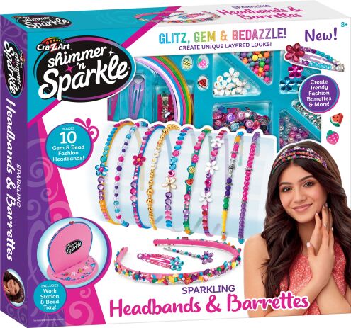 Cra-Z-Art Shimmer'N Sparkle Sparkling Headbands & Barrettes (65595) (0)