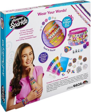Cra-Z-Art Shimmer 'N Sparkle Totally Trendy A-Z Jewelry Set (65664) (6)