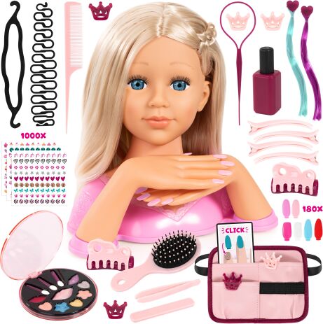 Bayer Super Model Κεφάλι Ομορφιάς & Αξεσουάρ Magic Nails Charlene (90090AA) (1)