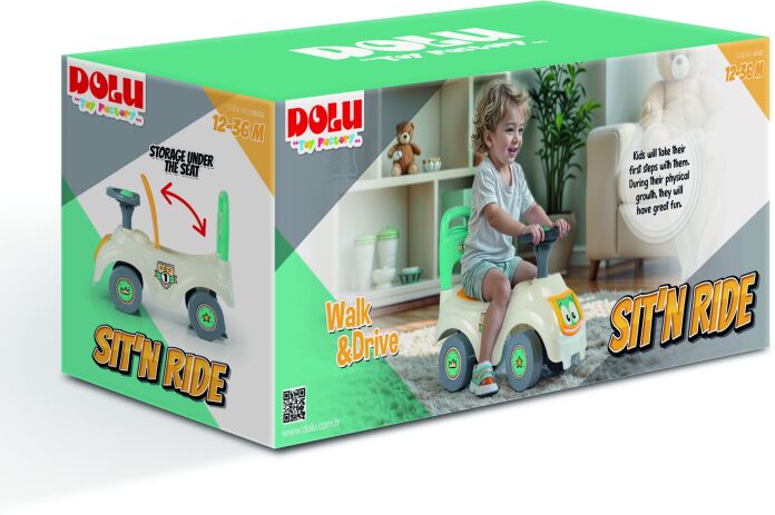 Dolu Περπατούρα Sit N Ride White (2622) (1)