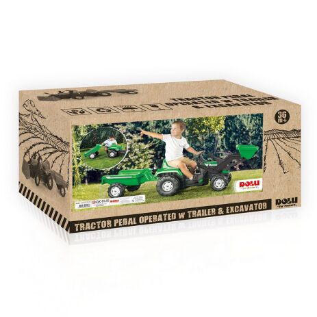 Dolu Εκσκαφέας With Trailer-Green (8048) (1)