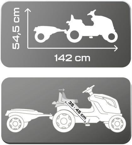 Smoby Τρακτέρ Farmer XL Green Με Ρυμουλκά (710130) (3)