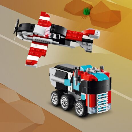 LEGO Creator 3in1 Flatbed With Helicopter (31146) (2)