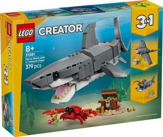 LEGO Creator 3in1 Fierce Shark With A Treasure Chest (31381) (0)