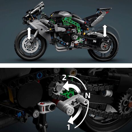 LEGO Technic Kawasaki Ninja H3R Motorcycle (42170) (2)