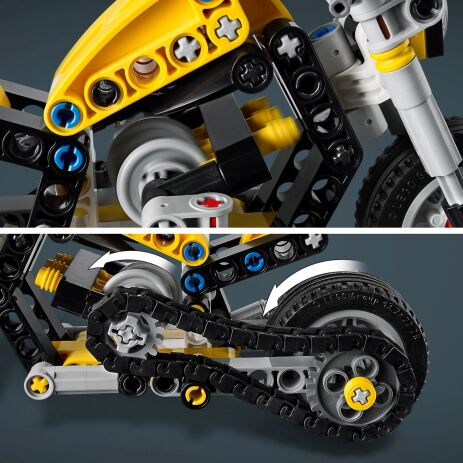 LEGO Technic Yellow Motorcycle (42225) (3)